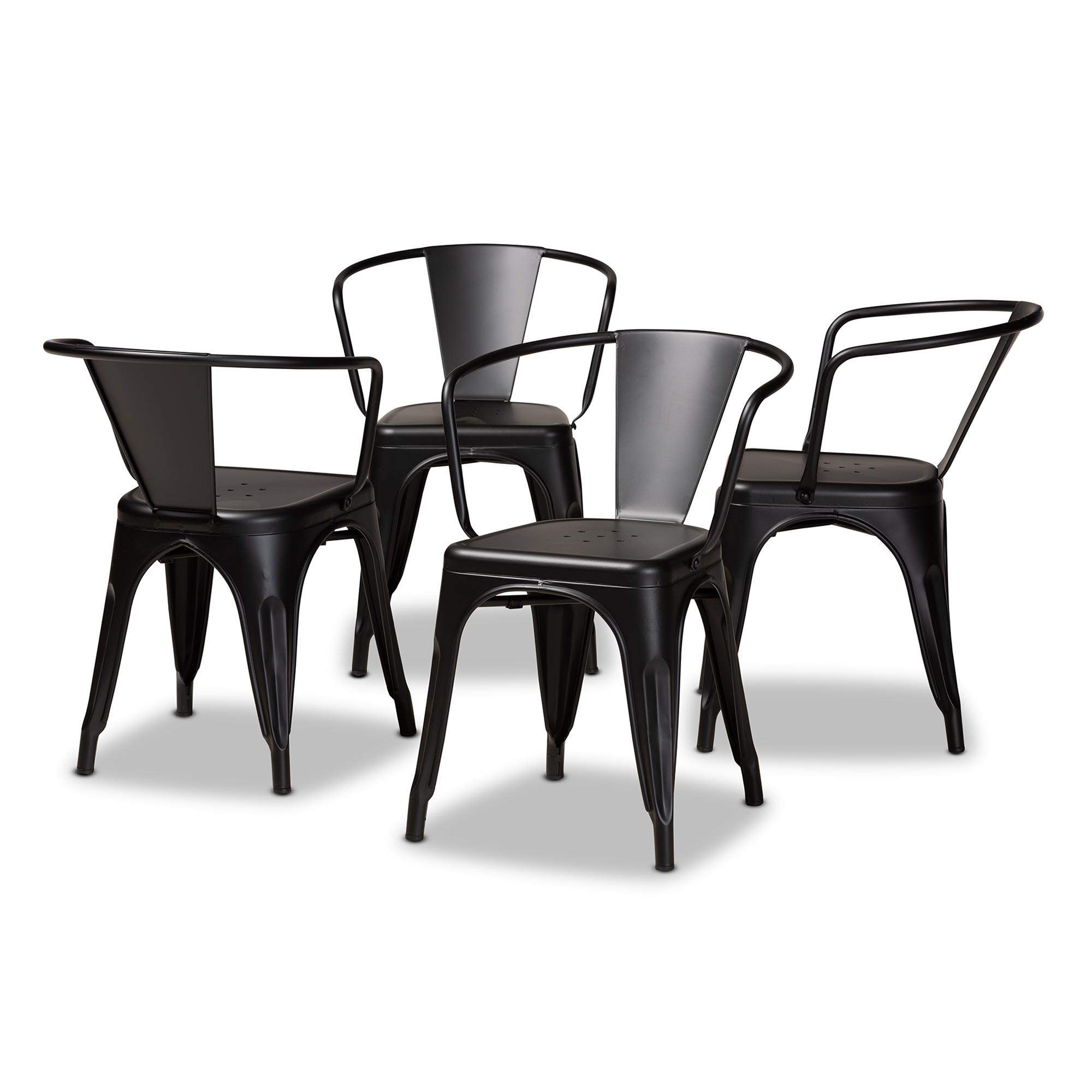 Four black dining online chairs